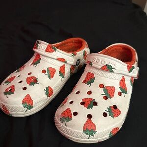 strawberry print CROCS
